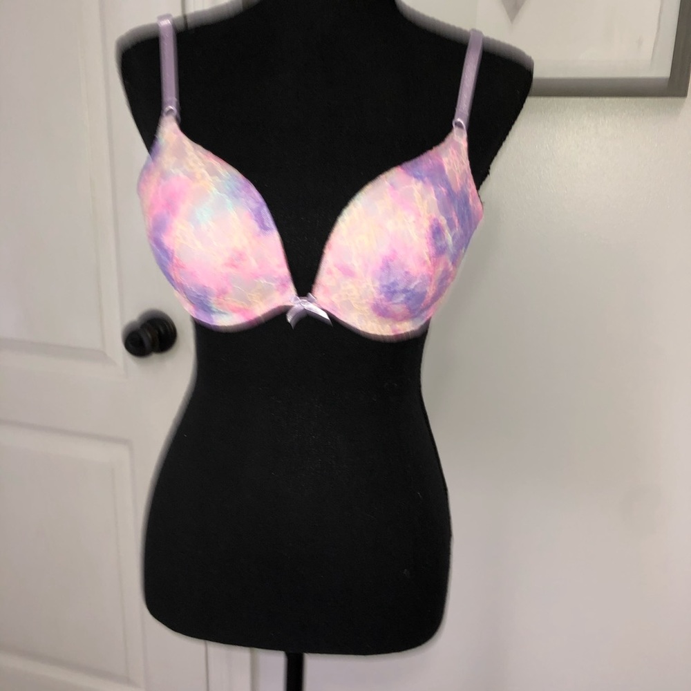 VS sz 34C push up bra lace tie dye